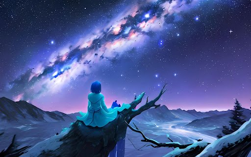 Gazing at the Milky Way from the Mountain Peak  from Chrome web store to be run with OffiDocs Chromium online