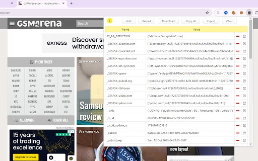 GBTools LocalStorage JSON Exporter  from Chrome web store to be run with OffiDocs Chromium online