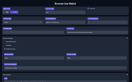 GCloud Browser Use Assistant  from Chrome web store to be run with OffiDocs Chromium online