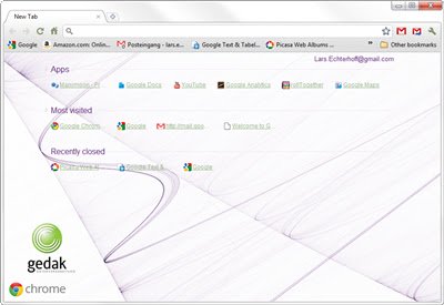 Le thème GEDAK v1alpha de la boutique en ligne Chrome doit être exécuté avec OffiDocs Chromium en ligne