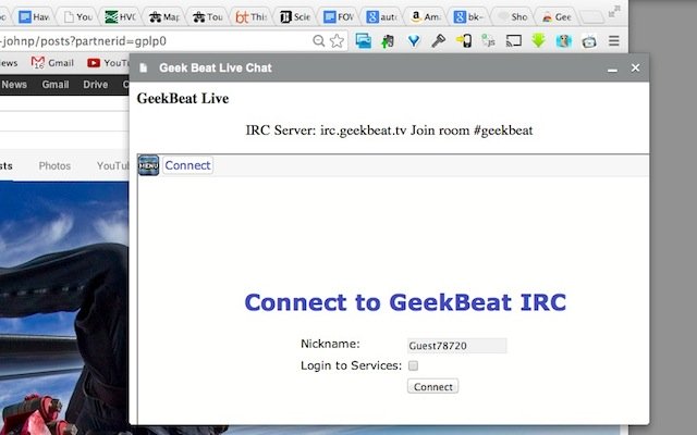 Geek Beat Chat ze sklepu internetowego Chrome do uruchomienia z OffiDocs Chromium online