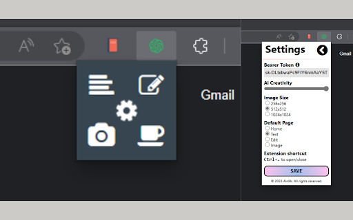 GeePeeTee OpenAi ChatGPT + Image assistant  from Chrome web store to be run with OffiDocs Chromium online
