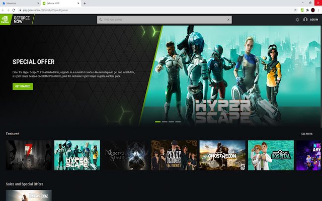 GeForce Now Web Enabler  from Chrome web store to be run with OffiDocs Chromium online