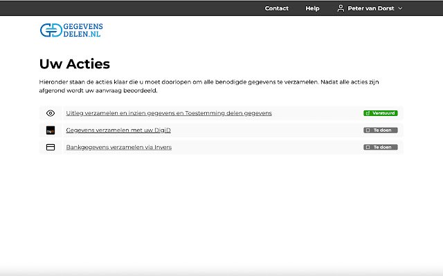 GegevensDelen  from Chrome web store to be run with OffiDocs Chromium online