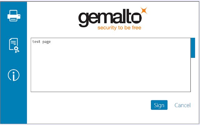 Chrome web mağazasından Lloyds Banking Group için Gemalto Web Signer, OffiDocs Chromium çevrimiçi ile çalıştırılacak