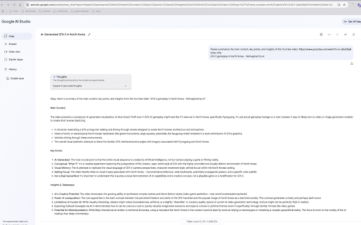 Gemini 1 Click Summary  from Chrome web store to be run with OffiDocs Chromium online