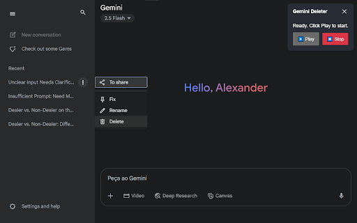 Gemini Bulk Delete from Chrome web store to be run with OffiDocs Chromium online Gemini Bulk Delete from Chrome web store to be run with OffiDocs Chromium online