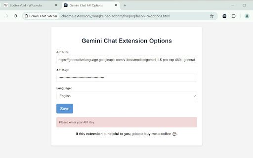 Gemini Chat Sidebar  from Chrome web store to be run with OffiDocs Chromium online