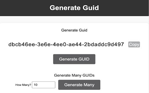 Generate Guid  from Chrome web store to be run with OffiDocs Chromium online