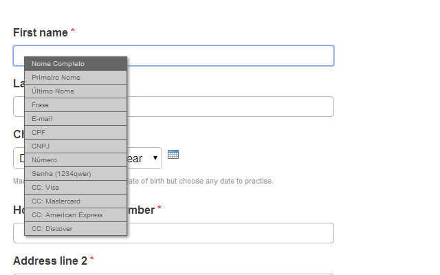 Generator.JS Autofill dal Chrome Web Store da eseguire con OffiDocs Chromium online