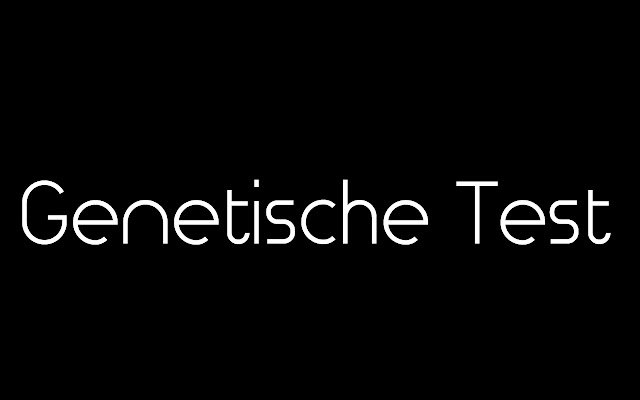 Genetische Test  from Chrome web store to be run with OffiDocs Chromium online