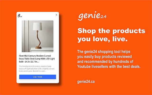 Genie24 Live Shopping Checkout  from Chrome web store to be run with OffiDocs Chromium online