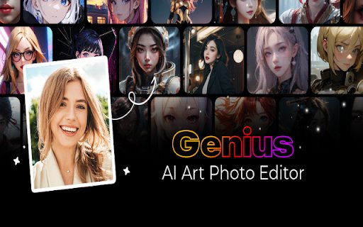 Genius: AI Art Photo Editor Image Generator  from Chrome web store to be run with OffiDocs Chromium online