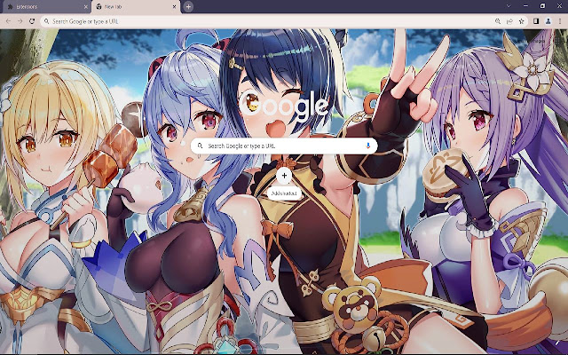 Genshin Impact 1 Browser Theme  from Chrome web store to be run with OffiDocs Chromium online