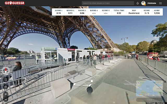 Timer GeoGuessr ze sklepu internetowego Chrome do uruchomienia z OffiDocs Chromium online