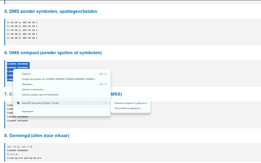 GeoJSON Generator (Polygon  Points)  from Chrome web store to be run with OffiDocs Chromium online
