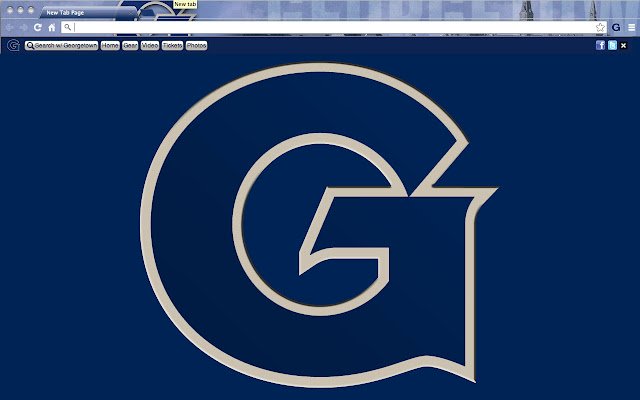 Tema della Georgetown University dal negozio web di Chrome da eseguire con OffiDocs Chromium online