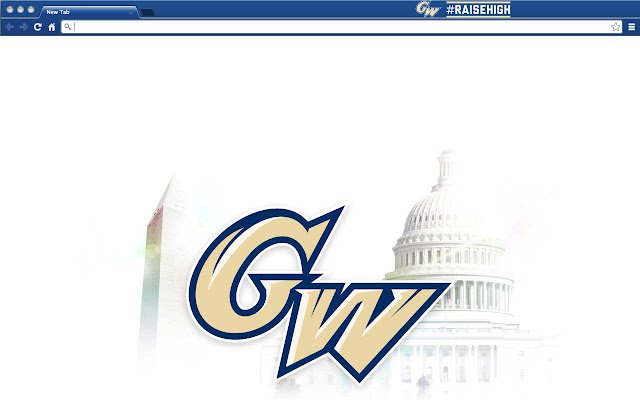El tema de la Universidad George Washington de la tienda web de Chrome se ejecutará con OffiDocs Chromium en línea