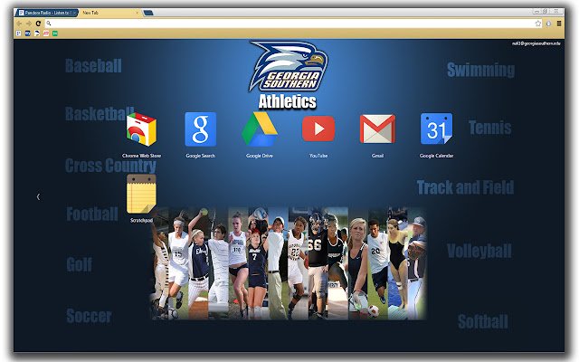 Georgia Southern University Athletics Theme  from Chrome web store to be run with OffiDocs Chromium online