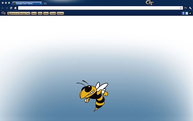 Tema da Georgia Tech University da loja on-line do Chrome para ser executado com OffiDocs Chromium online