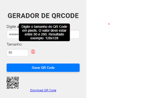 Gerador de QRCode  from Chrome web store to be run with OffiDocs Chromium online