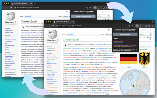 German Nouns Highlighter  from Chrome web store to be run with OffiDocs Chromium online