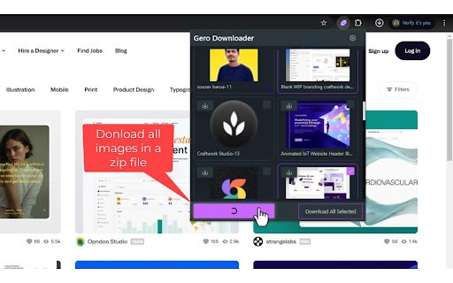 Gero downloader  from Chrome web store to be run with OffiDocs Chromium online