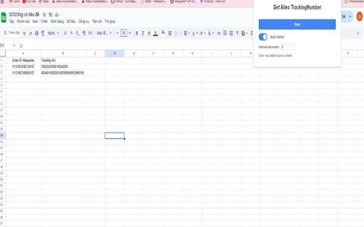 Get Aliex TrackingNumber  from Chrome web store to be run with OffiDocs Chromium online