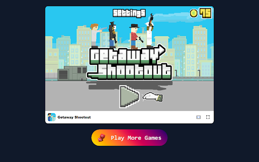 Getaway Shootout Game Navigate Chaotic Levels and Reach the Helicopter!  from Chrome web store to be run with OffiDocs Chromium online