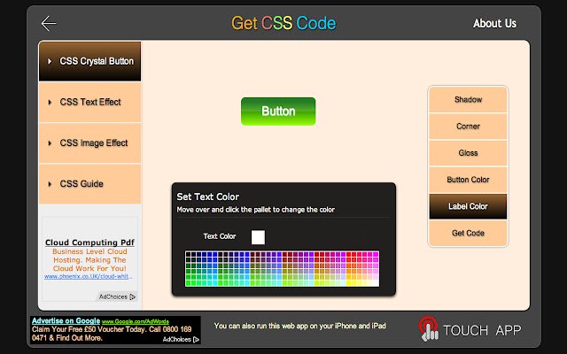 Get CSS Code  from Chrome web store to be run with OffiDocs Chromium online