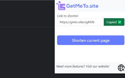 GetMeTo.site  from Chrome web store to be run with OffiDocs Chromium online