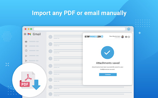 GetMyInvoices for Gmail  from Chrome web store to be run with OffiDocs Chromium online