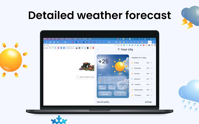 Get Weather Now  from Chrome web store to be run with OffiDocs Chromium online
