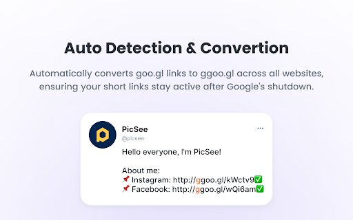 ggoo.gl  from Chrome web store to be run with OffiDocs Chromium online