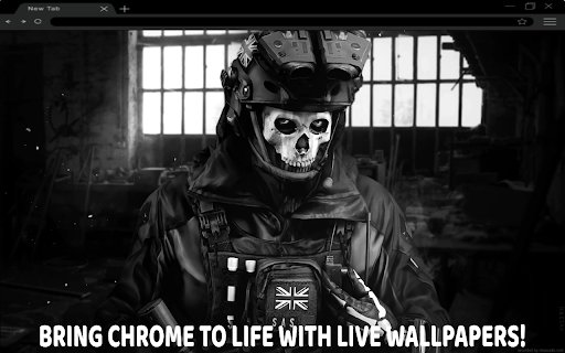 Ghost Call Of Duty Warzone Live Wallpaper  from Chrome web store to be run with OffiDocs Chromium online