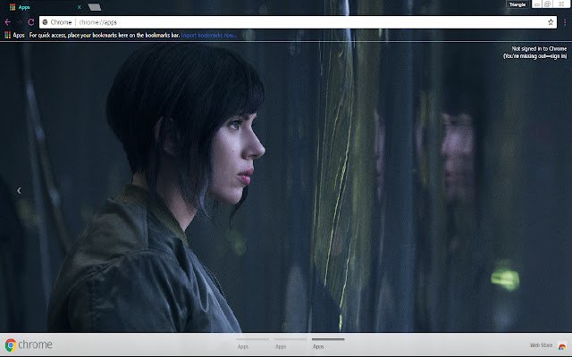 Chrome ウェブストアの Ghost in the Shell 1600X900 を OffiDocs Chromium online で実行