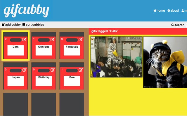 Gif Cubby  from Chrome web store to be run with OffiDocs Chromium online