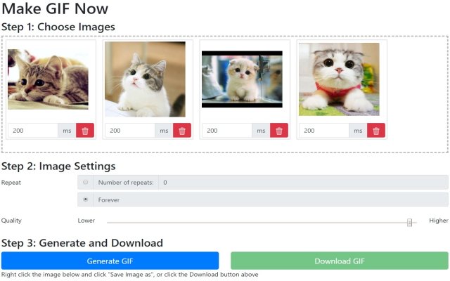 Chrome ウェブストアの Google Chrome™ の GIF Maker を OffiDocs Chromium online で実行