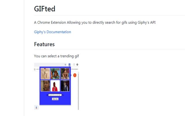 GIFted  from Chrome web store to be run with OffiDocs Chromium online