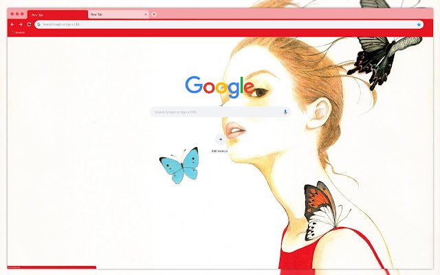 Chrome ウェブストアからの女の子の描画が OffiDocs Chromium オンラインで実行される