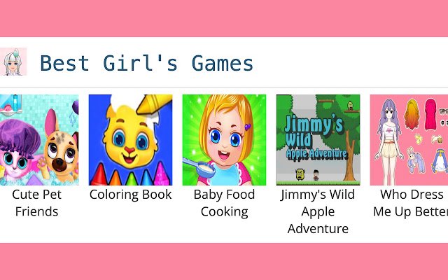 Les jeux pour filles de la boutique en ligne Chrome seront exécutés avec OffiDocs Chromium en ligne