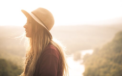 Girl wearing a hat  from Chrome web store to be run with OffiDocs Chromium online