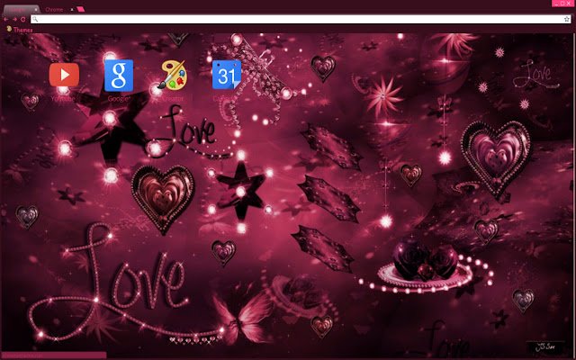 Tema Girly Pink da Chrome Web Store para ser executado com OffiDocs Chromium online