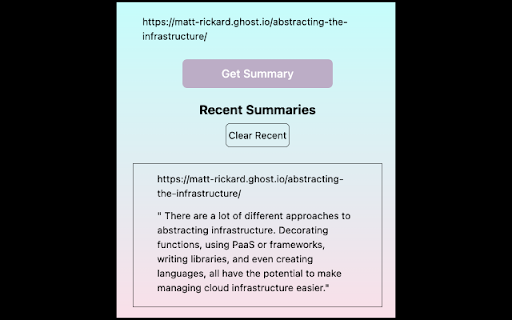 Gist  from Chrome web store to be run with OffiDocs Chromium online
