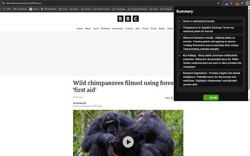 gist  from Chrome web store to be run with OffiDocs Chromium online