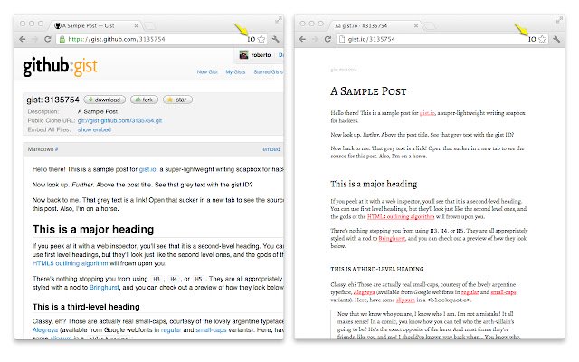 Gist.IO Page Switcher  from Chrome web store to be run with OffiDocs Chromium online