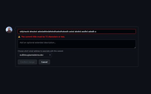 Git Commit Size Checker  from Chrome web store to be run with OffiDocs Chromium online