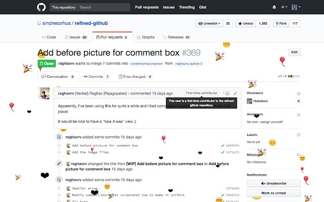 Git Git Hooray  from Chrome web store to be run with OffiDocs Chromium online