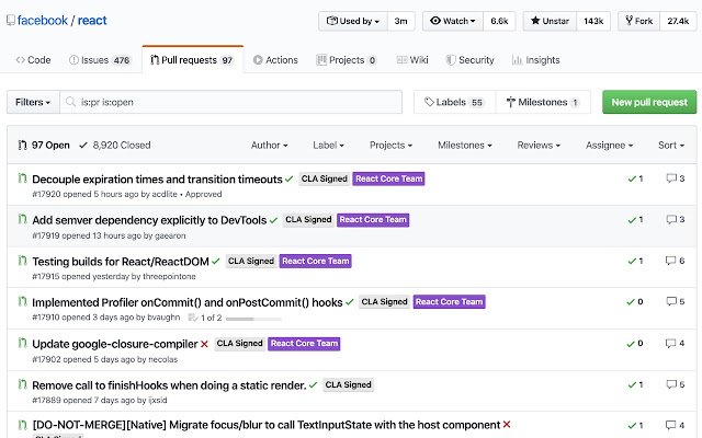 GitHub Approval Count  from Chrome web store to be run with OffiDocs Chromium online