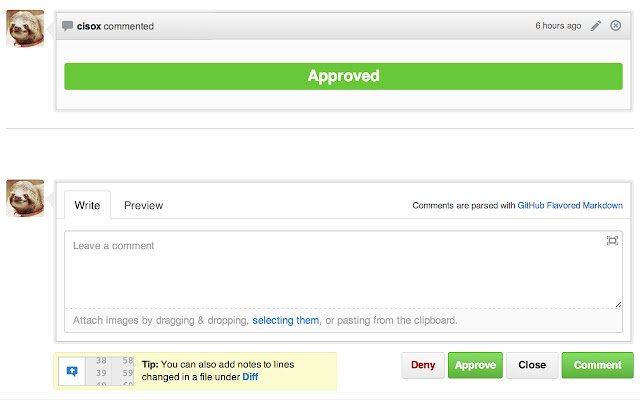 GitHub Approva/Nega dal Chrome Web Store per essere eseguito con OffiDocs Chromium online